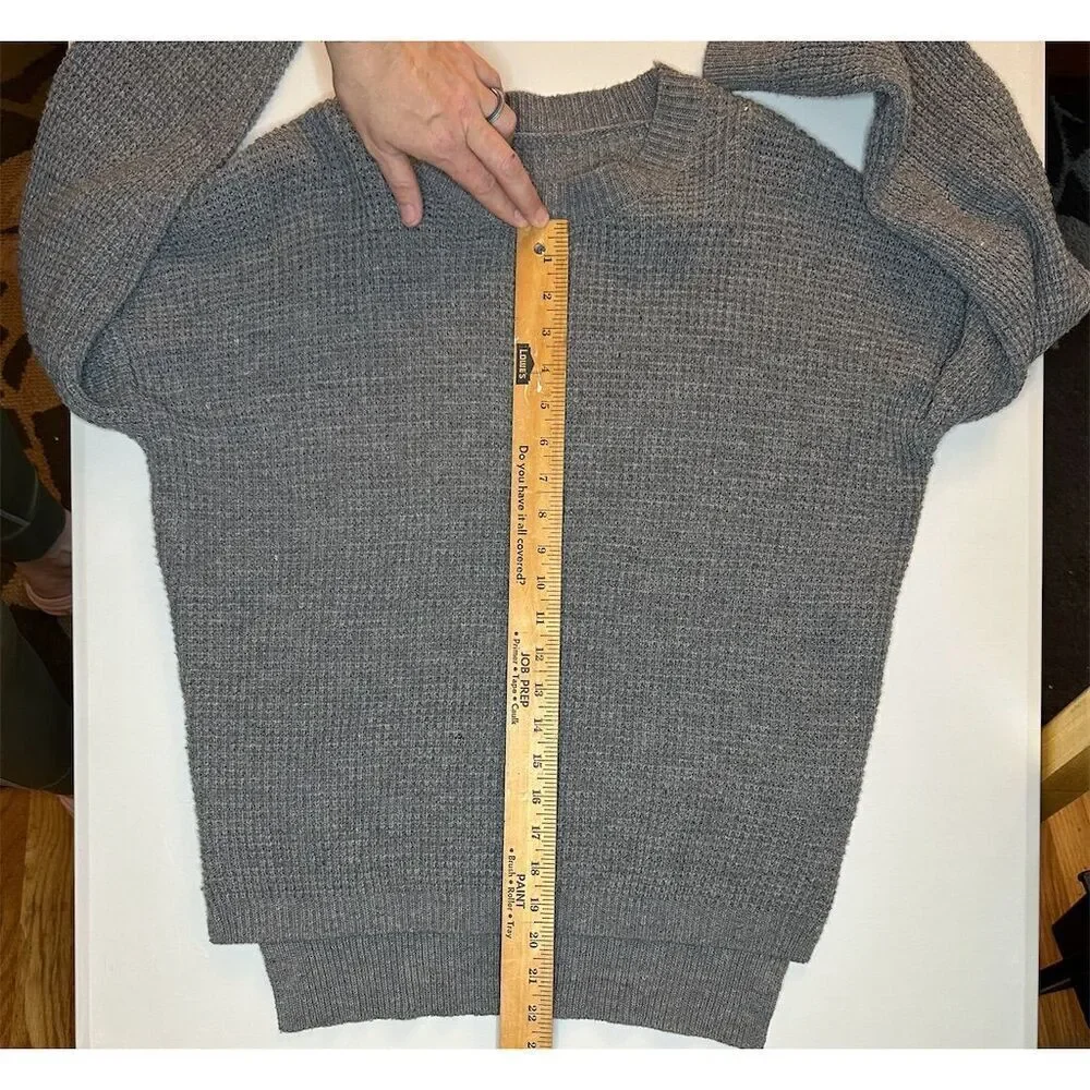 Amazon Gray Crew Neck Sweater
